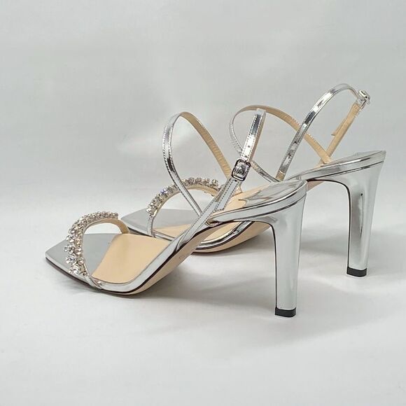 Jimmy Choo Meira Embellished Patent Leather Sandals size 40 - Picture 10 of 15